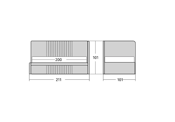 Диван Stich R (Стич Р)